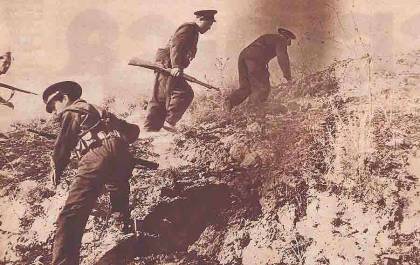 Guerra Civil en Guadalajara Colección Albero y Segovia - AHORA - Biblioteca Nacional - CRÓNICA  trinchera 2 