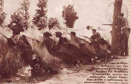 Guerra Civil en Guadalajara Colección Albero y Segovia  - Biblioteca Nacional - CRÓNICA  trinchera 