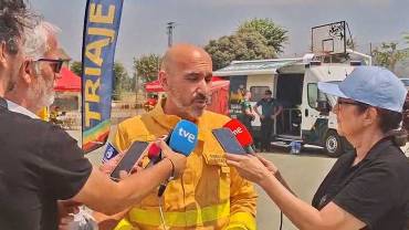 Juanjo Fernández es el director de la emergencia de Infocam. Incendio Sierra Norte Juanjo Fernández jefe de la emergencia