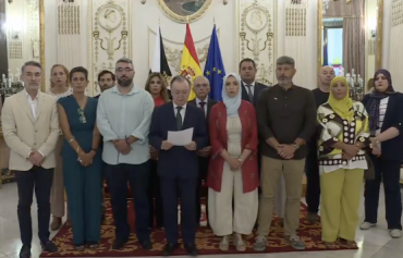 El gobierno de Ceuta en una declaración conjunta tras la invasión de finales de julio/ Gobiernp de Ceuta gobierno de Ceuta declaracion conjunta julio 2026
