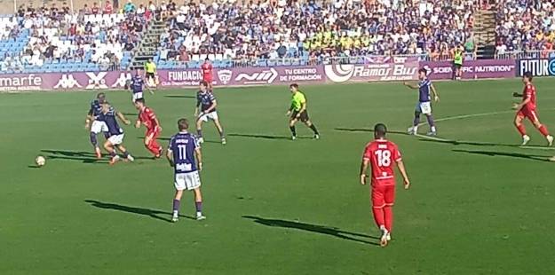 Un lance del partido Guadalajara-Alcalá que concluyó con el resultado de 2-1. Foto Ismael Andrés 1