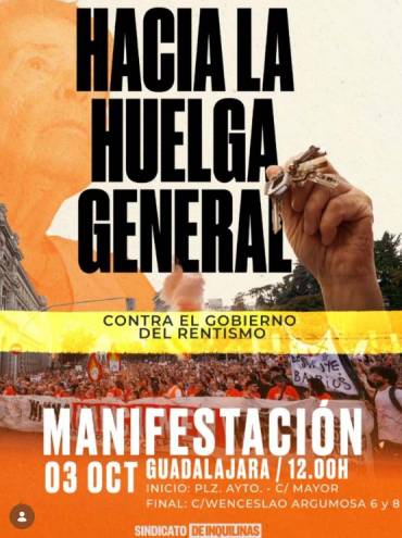 Sindicato de inquilinas manifestación 2 Octubre 2026