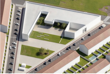 Recreación del futuro complejo de piscina cubierta de Alovera/ Ayto Alovera piscina cubierta Alovera info