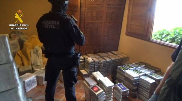Guardia Civil casa rural cocaina guadalajara 1