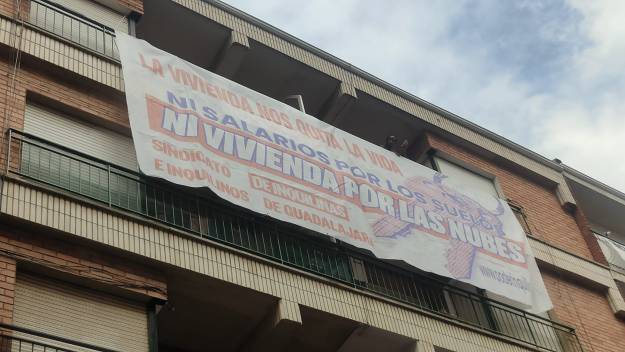 Sindicato de Inquilinos manifestación Huelga General 14