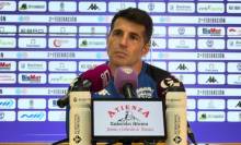 El técnico, en rueda de prensa. Foto: CD Guadalajara. Pere Martí 1